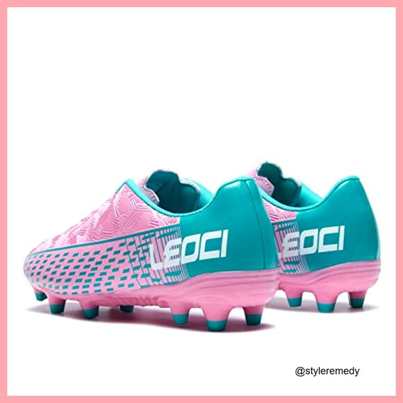 Synthetic Soccer Cleats with TPU Sole, Lace-Up Athletic Shoes main image 7